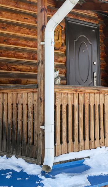 Porch Downspout Installation in Bolingbrook